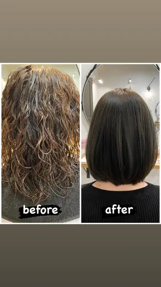 ミディアム 梅田/髪質改善✨ 透明感カラー💕のヘアスタイル