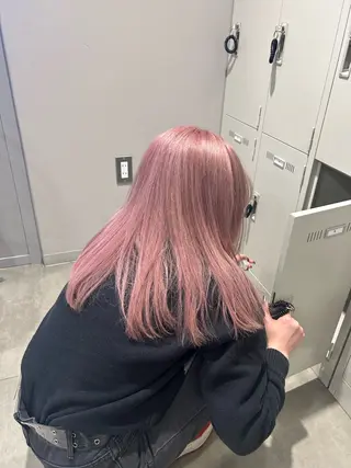 セミロング カラー 韓国/トレンド レイヤー【101】のヘアスタイル