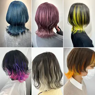 ミディアム カラー メンズ特化✨パーマ Atria横浜コンダのヘアスタイル