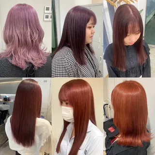 ミディアム カラー ヘアアレンジ ボブ /ニュアンス/ satomi🧸💖のヘアスタイル