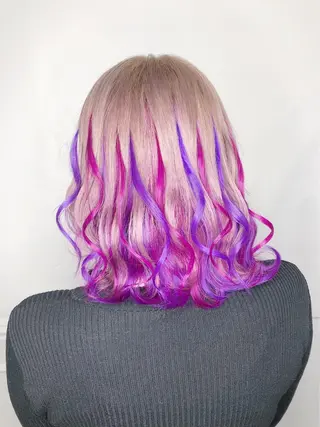 ミディアム カラー メンズ特化/パーマ/ 骨格矯正カット/真人のヘアスタイル