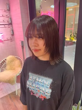 ミディアム カラー 艶感透明感カラー🤍 hinaのヘアスタイル