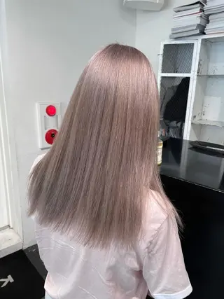 ロング カラー ヘアアレンジ 艶ハイトーン/ヘア アレンジAYAKAのヘアスタイル