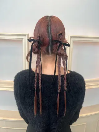 ロング ヘアアレンジ SALOWIN川崎WEST店所属・🌷川崎/アレンジ/ 暖色ボブ/コトネ🌷のヘアスタイル