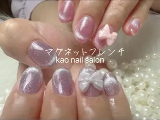 ネイル kao nail マグネット/長さだしのネイルデザイン