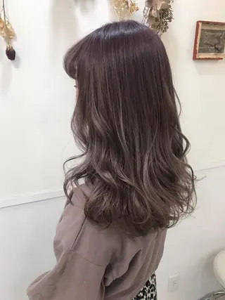 ロング カラー 馴染ませNo.1🧃 エクステ・アレンジのヘアスタイル