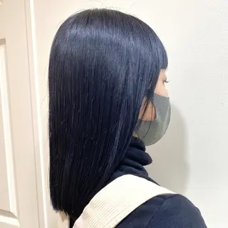 ミディアム カラー salowin渋谷kitaya park前所属・RIKA韓国ヘア/く びれヘア/上品カラーのヘアスタイル