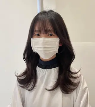 セミロング ❤︎︎韓国ヘア❤︎︎ 𝑺𝒉𝒊𝒉𝒐のヘアスタイル