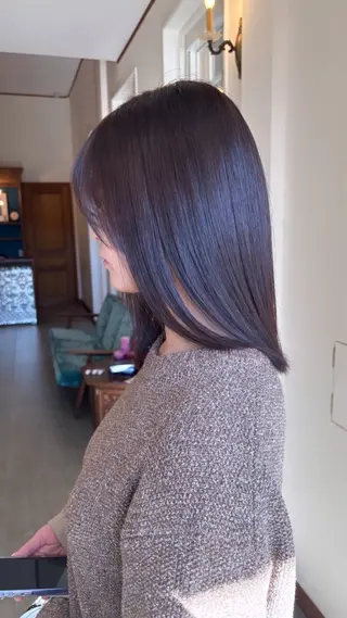 セミロング カラー Cocolo hair MADO所属・兼子 莉彩のヘアスタイル