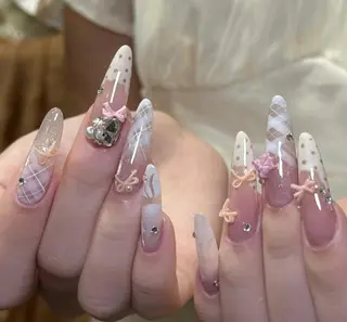 ネイル By moonネイル 🌷ワンホン/韓国風のネイルデザイン