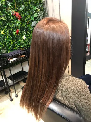 ロング カラー 髪質改善韓国レイヤー カット内田智大のヘアスタイル