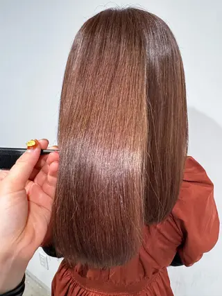 セミロング カラー 韓国レイヤー/パーマ /艶カラー/Rinのヘアスタイル