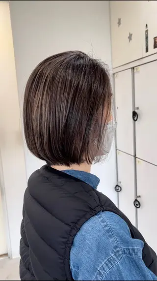 ショート メンズバレイヤージュ 斉藤春のヘアスタイル