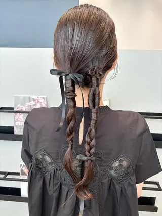 ロング ヘアアレンジ 透明感カラー/ レイヤーkotonoのヘアスタイル