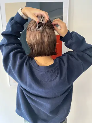 ミディアム ボブ/レイヤー/ ショートcovo代表のヘアスタイル