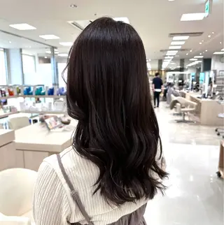 ロング カラー お悩み改善 黄金比みくのヘアスタイル