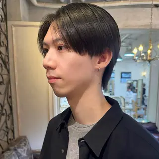 ショート カラー パーマ メンズ GOTODAY SHAIRE SALON 原宿verno店所属・【センターパート】 大竹　龍之介のヘアスタイル