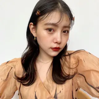 ミディアム 三浦 望のヘアスタイル