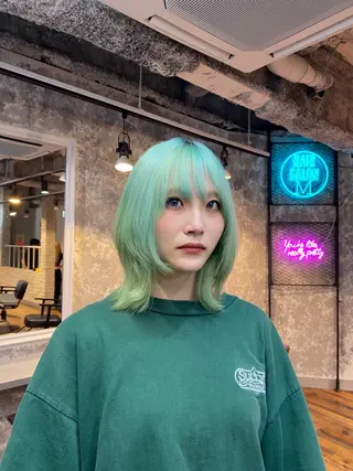 ミディアム カラー 🎀メンズパーマ ひより🎀のヘアスタイル