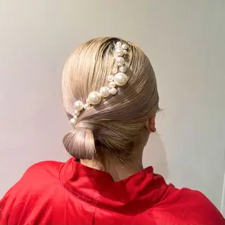 セミロング ヘアアレンジ 𝙎𝙚𝙞𝙧𝙖 ☆カット/パーマのヘアスタイル