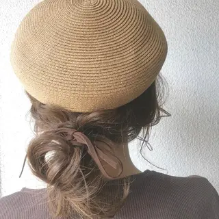 ミディアム カラー ヘアアレンジ マツエク・マツパ Kawaguchi Arisaのヘアスタイル