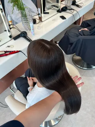 ミディアム カラー ✨髪質改善 縮毛矯正 艶髪 立川 コウキ✨のヘアスタイル