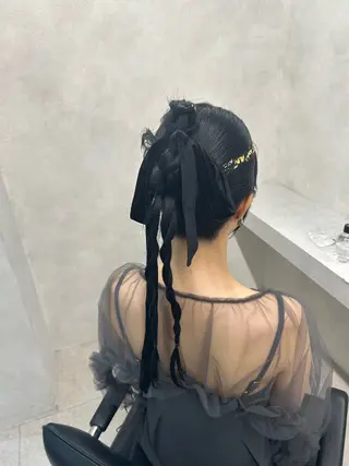 ロング ヘアアレンジ 🌷HARU 暖色/ヘアセット🫧のヘアスタイル