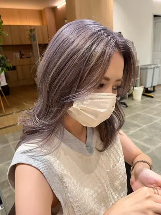 ミディアム カラー 工藤 惇のヘアスタイル