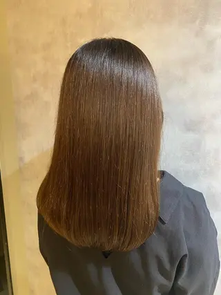 セミロング 🎀暖色カラー／ボブ 🎀MOMONAのヘアスタイル