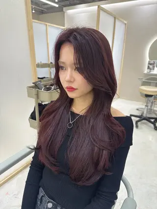 ロング 韓国ヘア🎀 まりかのヘアスタイル