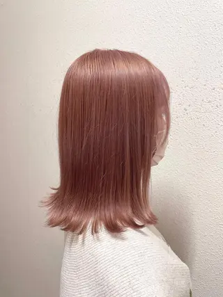 ミディアム カラー 梅田美容室 山崎海波のヘアスタイル