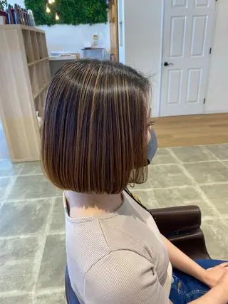 ミディアム カラー 工藤 惇のヘアスタイル