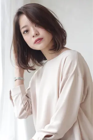 ミディアム カラー ボブ/大人ヘア k-two濱田のヘアスタイル