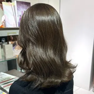 ロング カラー ヘアアレンジ ブリーチなしカラー /ベージュ/安形翔のヘアスタイル