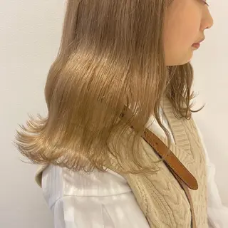 ミディアム カラー ヘアアレンジ レイヤーカット指名 No.1💖マユカのヘアスタイル