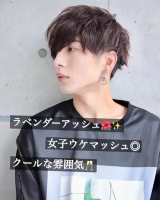 ショート カラー ヘアアレンジ メンズ Loy所属・メンズヘア特化 パーマ 縮毛矯正🔷のヘアスタイル