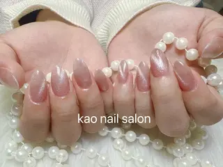 ネイル kao nail マグネット/長さだしのネイルデザイン
