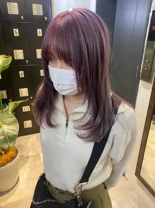 セミロング カラー 🌻Insta指名 NO.1🌻Shoのヘアスタイル