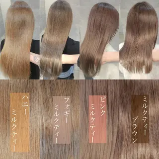 ミディアム カラー Oli所属・ミルクティー特化 🌈島内　琢真🌈のヘアスタイル
