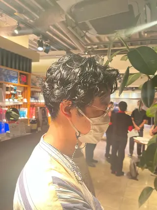 パーマ メンズ 小林 大輝のヘアスタイル