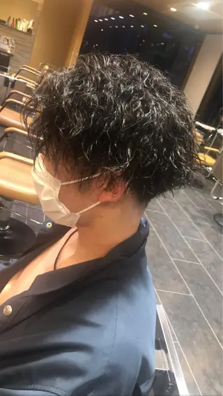 ショート パーマ メンズ A 間明店所属・縮毛矯正/美髪 金沢/tatsukiのヘアスタイル
