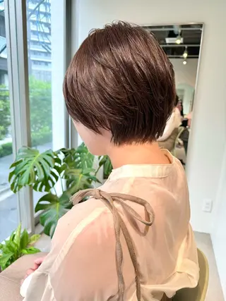 ショート 髪質改善スペシャリス ト長尾勇弥/梅田中津のヘアスタイル