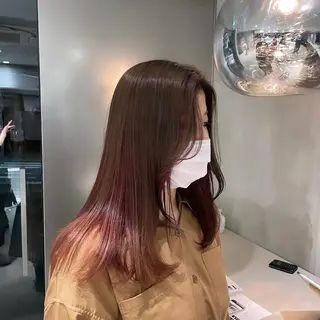 セミロング カラー 後藤 香乃のヘアスタイル