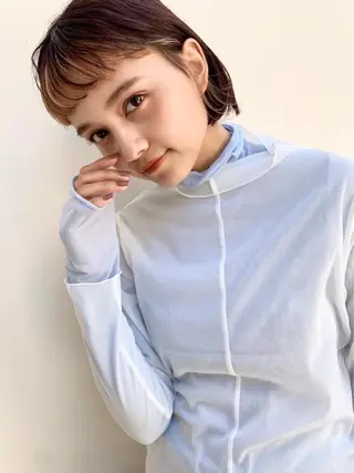 ショート カラー レイヤー特化✨️ 𝑨𝒀𝑨𝑻𝑶のヘアスタイル