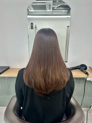 セミロング カラー ブリーチなし/レイヤ ー特化🌈Tommyのヘアスタイル