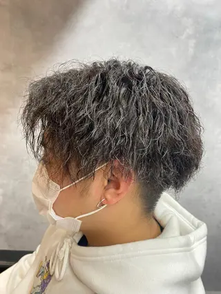 ショート パーマ メンズ ツイストスパイラル/ メンズ特化/中川誠也のヘアスタイル