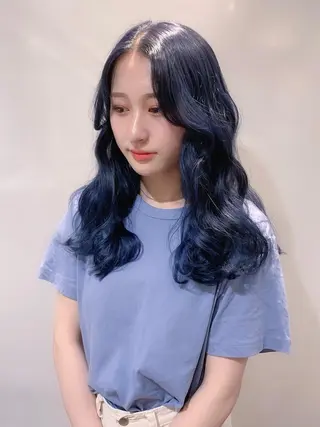 セミロング カラー ヘアアレンジ As hair所属・柔らか垢抜けｶﾗｰと ｶｯﾄ🫧ASUKAのヘアスタイル