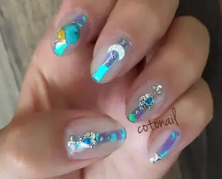 ネイル ツメトマツゲ .のネイルデザイン