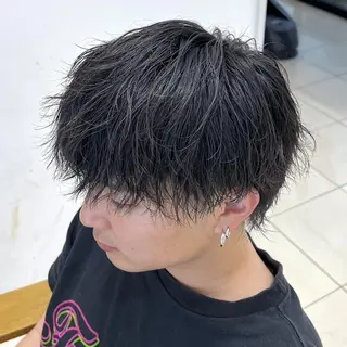 パーマ メンズ メンズ特化/勝田駅/ 佐和駅/鈴木輝瑠/のヘアスタイル