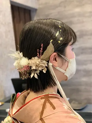 ショート ヘアアレンジ Blanco Color&Careのヘアスタイル